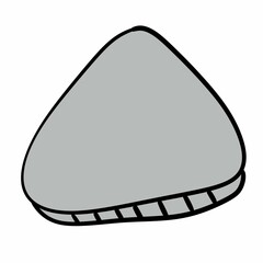 cartoon doodle triangle shape