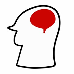 human brain icon illustration design