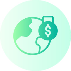 National Debts gradient icon