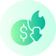 deflation gradient icon