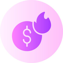 deflation gradient icon