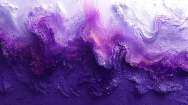 Abstract animation of purple and white watercolors moving in opposite directions. seamless looping 4k time-lapse animation video background.