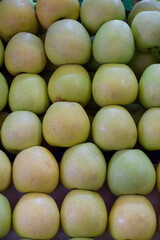 Lot of fresh fruits and vegetables for sale