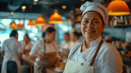 Portrait of a chef in a hotel kitchen
