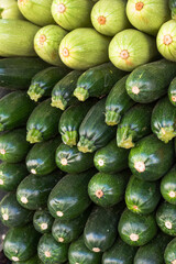 Mixture of fresh fruits and vegetables