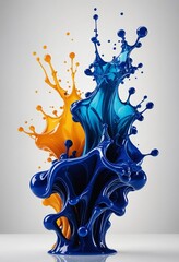 Metalic paint splash