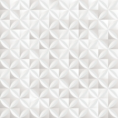 Grey 3d geometric pattern in luxury style. Black and whitw background in retro style