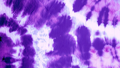 Watercolor Dip. Bohemian Bright Effect. Abstract Bleached Purple. Vibrant Retro Artistic Element. White tie dye Hippie Pattern. Watercolor Dip Texture.