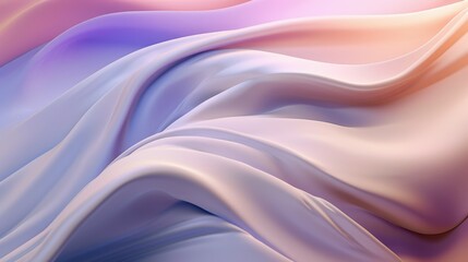 Obraz premium Abstract Pastel Waves, Multicolored Gradient Background