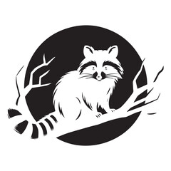 raccoon silhouette