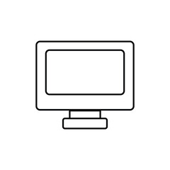 monitor Line Icon vector design  temmplate and ilustration with editable stroke