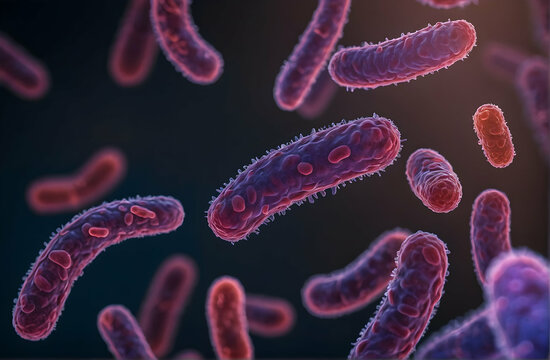 3d rendered illustration of bacteria,Scientific image of bacteria Bacteroides, Gram-negative anaerobic bacterium, one of the major components of normal microbiome of human intestine.
