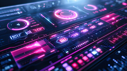 Cybernetic Precision: A Tapestry of Digital Communication, Where Futuristic Interfaces Blend with the Complexities of Networking