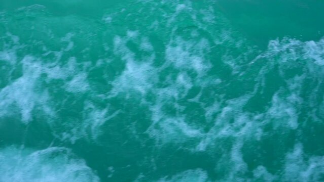 Blue waves sea water