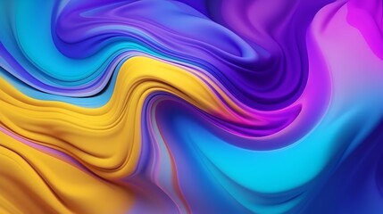 Obraz premium abstract background hd fluid yellow blue