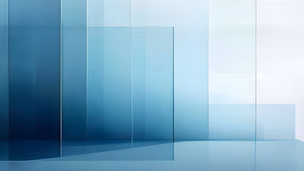minimalist-background-showcasing-layered-geometric-forms-each-featuring-a-translucent-overlay