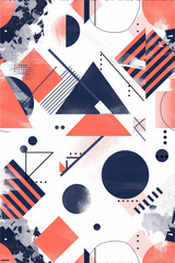 Seamless abstract design. Generative AI.