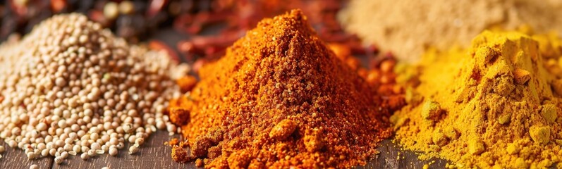 Cumin hot spices background 