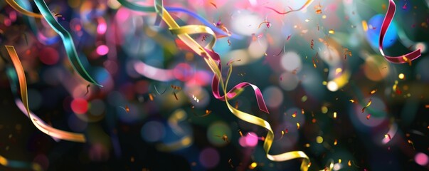 colorful confetti background for celebration and party