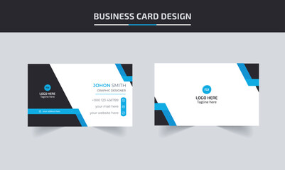 Double-sided creative business card template,Modern Creative And Clean Business Card Design Template, Visiting Card.