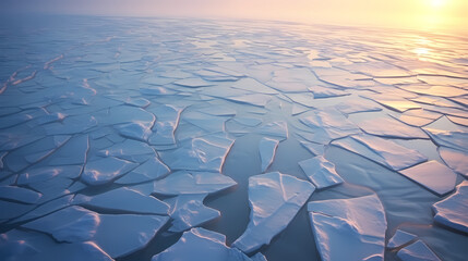 Ice on the water, ice texture background