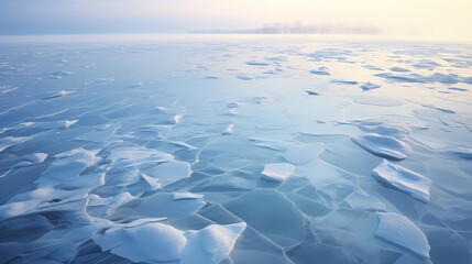 Ice on the water, ice texture background