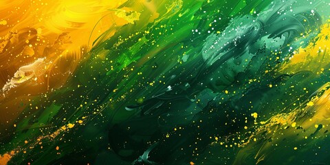 Brazilian Flag Tech Wallpaper