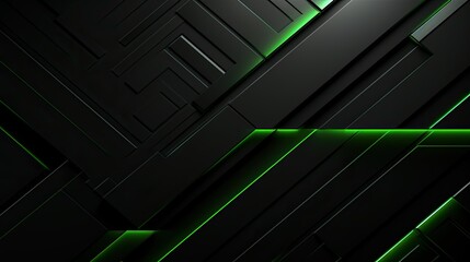abstract green and black metal background