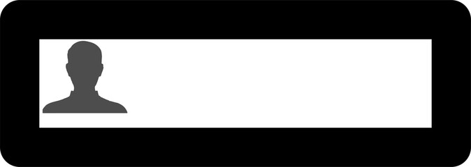 Corporate mail signature card template design in minimal style