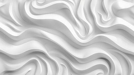 abstract background white wave 03 AI generative