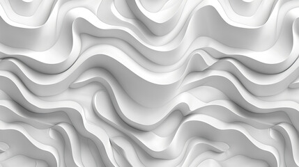 abstract background white wave 02 AI generative