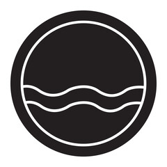 water icon on glyph style