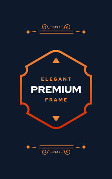 Vintage ornamental retro border frame decoration design template. Elegant luxury ornamental for weddings, greeting cards, certificates, and thank you messages.