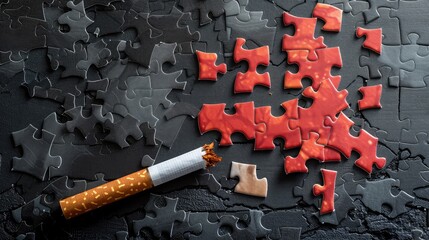 Greeting Card and Banner Design for Social Media and Educational Purpose of National No Smoke Day Background