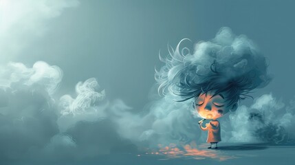 Greeting Card and Banner Design for Social Media and Educational Purpose of National No Smoke Day Background