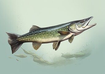 Obraz premium Fish in the sea hunting for food