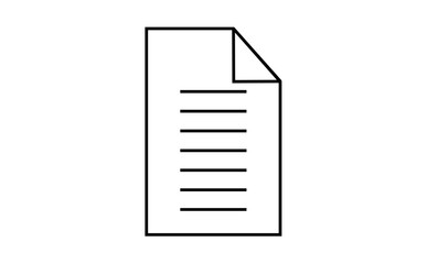 シンプルな書類のアイコン
