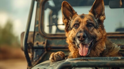 Greeting Card and Banner Design for National K9 Day Background