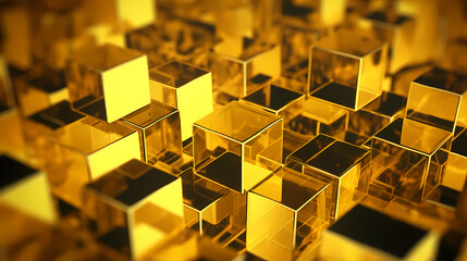 Abstract 3D crystal background