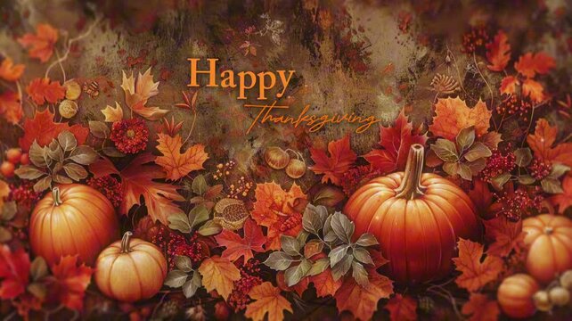 Immerse in Thanksgiving Warmth with a Brightly Rendered Background for Celebrations