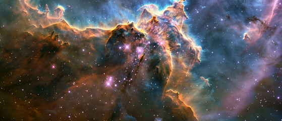 Carina Nebula is a giant - obrazy, fototapety, plakaty