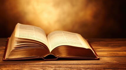 An open book illuminated by a golden glow suggesting a magical read