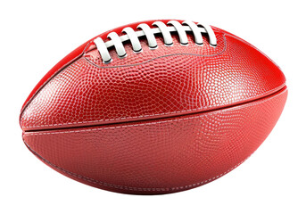 Brown American football ball isolated on transparent background