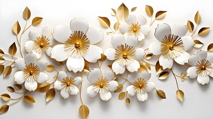  flores composición. marco hecho de blanco flores en beige antecedentes. plano poner, parte superior vista, Copiar espacio Foto Pro
