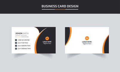 Double-sided creative business card template,Modern Creative And Clean Business Card Design Template, Visiting Card.