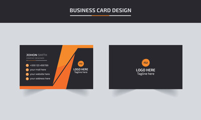 Double-sided creative business card template,Modern Creative And Clean Business Card Design Template, Visiting Card.
