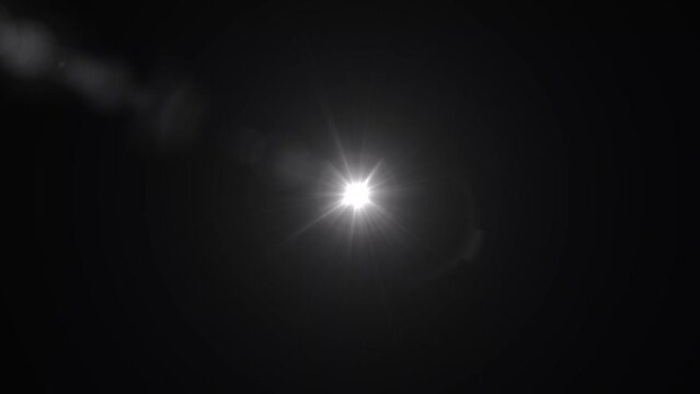 Loop optical lens flares flickering burst shine light animation, Abstract optical lens flares light