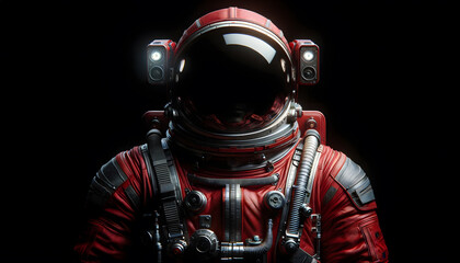 Fototapeta premium Space Odyssey, Red Astronaut