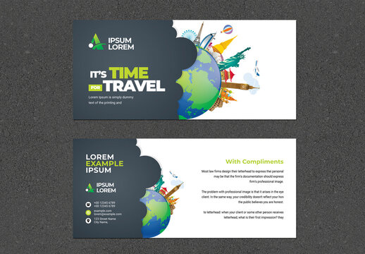 Travel Business Compliment Card