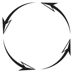 circular arrow icon .Vector illustration.